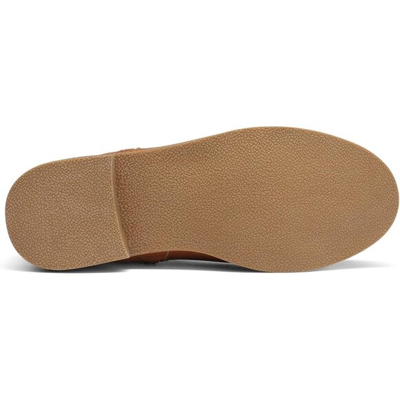 Dream Pairs Ankle Boot Women Tan Polyurethane Zipper Low Heels Toddler - Picture 5 of 7